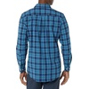 Amazon Essentials Men’s Long-Sleeve Regular-Fit Stretch Poplin Shirt(Green Navy Plaid)