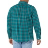 Amazon Essentials Men’s Long-Sleeve Regular-Fit Stretch Poplin Shirt(Green/Gold  Check)