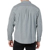 Amazon Essentials Men’s Long-Sleeve Regular-Fit Stretch Poplin Shirt(Navy  Awning Stripe)