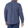 Amazon Essentials Men’s Long-Sleeve Regular-Fit Stretch Poplin Shirt(Navy  Tonal Floral Print)