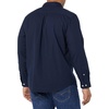 Amazon Essentials Men’s Long-Sleeve Regular-Fit Stretch Poplin Shirt(Navy)