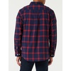 Amazon Essentials Men’s Long-Sleeve Regular-Fit Stretch Poplin Shirt(Navy/Red  Buffalo Plaid)