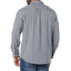 Amazon Essentials Men’s Long-Sleeve Regular-Fit Stretch Poplin Shirt(Navy/White  Gingham)