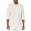 Amazon Essentials Men’s Long-Sleeve Regular-Fit Stretch Poplin Shirt(Pink)