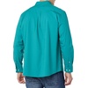 Amazon Essentials Men’s Long-Sleeve Regular-Fit Stretch Poplin Shirt(Teal)