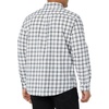 Amazon Essentials Men’s Long-Sleeve Regular-Fit Stretch Poplin Shirt(White/Navy  Plaid)