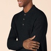 Amazon Essentials Men’s Long-Sleeve Soft Touch Cotton Blend Henley Sweater(Black)