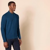 Amazon Essentials Men’s Long-Sleeve Soft Touch Cotton Blend Henley Sweater(Blue)