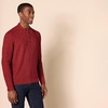 Amazon Essentials Men’s Long-Sleeve Soft Touch Cotton Blend Henley Sweater(Red)