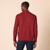 Amazon Essentials Men’s Long-Sleeve Soft Touch Cotton Blend Henley Sweater(Red)