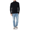 Amazon Essentials Men’s Long-Sleeve Soft Touch Cotton Blend Turtleneck Sweater(Black)
