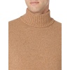 Amazon Essentials Men’s Long-Sleeve Soft Touch Cotton Blend Turtleneck Sweater(Camel)