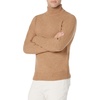 Amazon Essentials Men’s Long-Sleeve Soft Touch Cotton Blend Turtleneck Sweater(Camel)