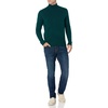 Amazon Essentials Men’s Long-Sleeve Soft Touch Cotton Blend Turtleneck Sweater(Forest Green)