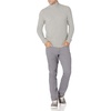 Amazon Essentials Men’s Long-Sleeve Soft Touch Cotton Blend Turtleneck Sweater(Light Grey)