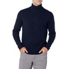 Amazon Essentials Men’s Long-Sleeve Soft Touch Cotton Blend Turtleneck Sweater(Navy)