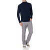 Amazon Essentials Men’s Long-Sleeve Soft Touch Cotton Blend Turtleneck Sweater(Navy)