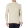 Amazon Essentials Men’s Long-Sleeve Soft Touch Cotton Blend Turtleneck Sweater(Off-white)