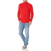 Amazon Essentials Men’s Long-Sleeve Soft Touch Cotton Blend Turtleneck Sweater(Red)