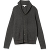 Amazon Essentials Men’s Long-Sleeve Soft Touch Shawl Collar Cardigan(Charcoal Heather)
