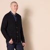 Amazon Essentials Men’s Long-Sleeve Soft Touch V-Neck Cardigan Sweater(Black)