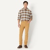 Amazon Essentials Men’s Modern Oversized-Fit Cotton Button-Down Oxford Shirt(Brown Mint Country Plaid)