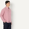 Amazon Essentials Men’s Modern Oversized-Fit Cotton Button-Down Oxford Shirt(Mauve Dark Chestnut Brown Stripe)
