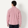Amazon Essentials Men’s Modern Oversized-Fit Cotton Button-Down Oxford Shirt(Mauve Dark Chestnut Brown Stripe)