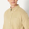 Amazon Essentials Men’s Modern Oversized-Fit Cotton Button-Down Oxford Shirt(Tan)