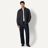 Amazon Essentials Men’s Modern Oversized-Fit Denim Button-Down Shirt, Button Front(Black)