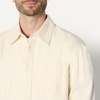 Amazon Essentials Men’s Modern Oversized-Fit Denim Button-Down Shirt, Button Front(Ecru)