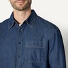 Amazon Essentials Men’s Modern Oversized-Fit Denim Button-Down Shirt, Button Front(Medium Blue Vintage)