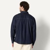 Amazon Essentials Men’s Modern Oversized-Fit Denim Button-Down Shirt, Button Front(Rinse)