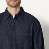 Amazon Essentials Men’s Modern Oversized-Fit Denim Button-Down Shirt, Button Front(Rinse)