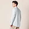 Amazon Essentials Men’s Oxford Shirt, Slim-Fit Stretch, Long-Sleeve, Button Up(Light Grey)