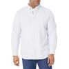 Amazon Essentials Men’s Oxford Shirt, Slim-Fit Stretch, Long-Sleeve, Button Up(Powder Blue Vertical Stripe)