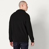 Amazon Essentials Men’s Quarter-Zip Rib-Knit Relaxed-Fit Cotton Sweater(Black)