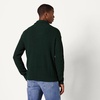 Amazon Essentials Men’s Quarter-Zip Rib-Knit Relaxed-Fit Cotton Sweater(Dark Green)