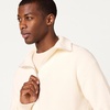 Amazon Essentials Men’s Quarter-Zip Rib-Knit Relaxed-Fit Cotton Sweater(Eggshell White)