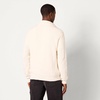 Amazon Essentials Men’s Quarter-Zip Rib-Knit Relaxed-Fit Cotton Sweater(Eggshell White)