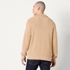 Amazon Essentials Men’s Quarter-Zip Rib-Knit Relaxed-Fit Cotton Sweater(Light Camel)