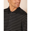 Amazon Essentials Men’s Regular Fit Golf Polo Shirt, Moisture-Wicking Quick Dry, Recycled Polyester, Short Sleeve(Anthracite Polo Stripe)