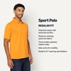 Amazon Essentials Men’s Regular Fit Golf Polo Shirt, Moisture-Wicking Quick Dry, Recycled Polyester, Short Sleeve(Apricot Orange)
