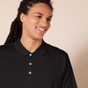 Amazon Essentials Men’s Regular Fit Golf Polo Shirt, Moisture-Wicking Quick Dry, Recycled Polyester, Short Sleeve(Black)