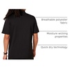Amazon Essentials Men’s Regular Fit Golf Polo Shirt, Moisture-Wicking Quick Dry, Recycled Polyester, Short Sleeve(Black)