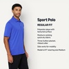 Amazon Essentials Men’s Regular Fit Golf Polo Shirt, Moisture-Wicking Quick Dry, Recycled Polyester, Short Sleeve(Blue)