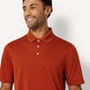 Amazon Essentials Men’s Regular Fit Golf Polo Shirt, Moisture-Wicking Quick Dry, Recycled Polyester, Short Sleeve(Brick Red)