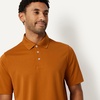 Amazon Essentials Men’s Regular Fit Golf Polo Shirt, Moisture-Wicking Quick Dry, Recycled Polyester, Short Sleeve(Caramel)