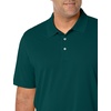 Amazon Essentials Men’s Regular Fit Golf Polo Shirt, Moisture-Wicking Quick Dry, Recycled Polyester, Short Sleeve(Dark Green)