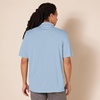 Amazon Essentials Men’s Regular Fit Golf Polo Shirt, Moisture-Wicking Quick Dry, Recycled Polyester, Short Sleeve(Light Blue)